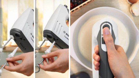 Mikser z misą Bosch ErgoMixx MFQ37490 (750W; biały) (OUTLET)
