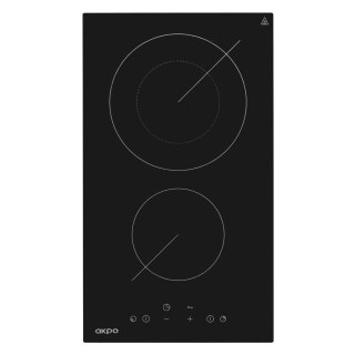 Płyta ceramiczna AKPO PKA 30 601 30 cm | 2 pola | wskaźnik ciepła resztkowego | timer | czarny