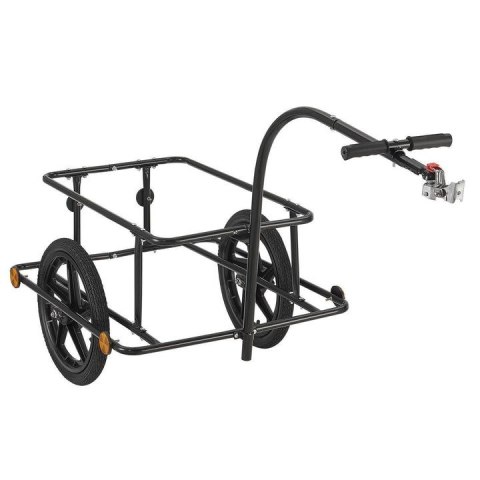 Wózek transportowy rowerowy 90 l, stalowy, plandeka, 80 kg
