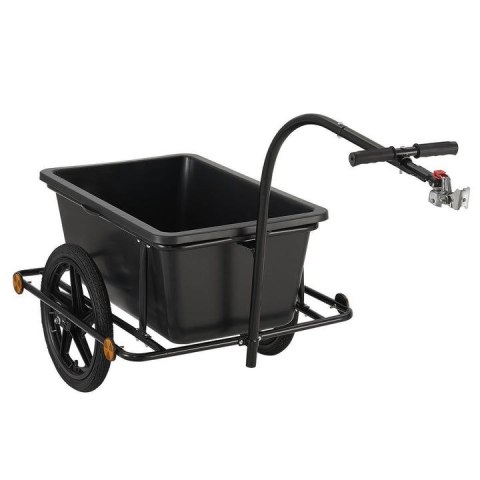 Wózek transportowy rowerowy 90 l, stalowy, plandeka, 80 kg