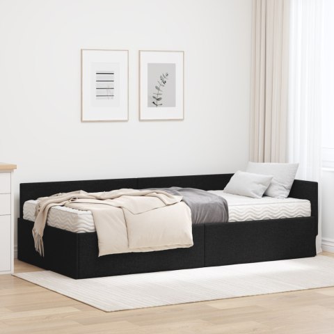 Rama Łóżka Narożnego z Materacem Inny 2 pcs Zielony tkanina
