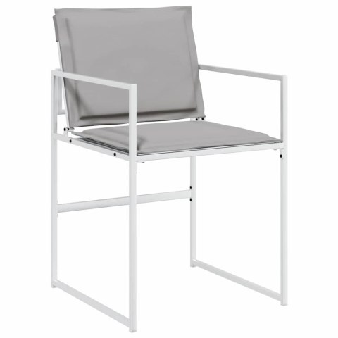 Zestaw do jadalni w ogrodzie 5 pcs Biały 140 x 70 x 73 cm