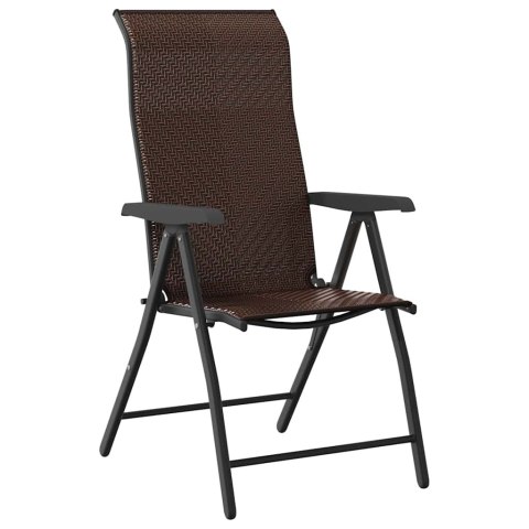 Zestaw do jadalni w ogrodzie 5 pcs Brązowy