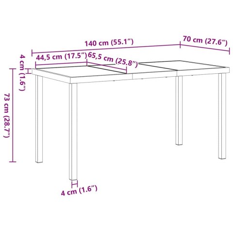 Zestaw stół i krzesła z poduszką 5 pcs Brązowy Rattan PE