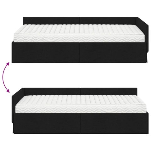 Rama Łóżka Narożnego z Materacem Inny 2 pcs Zielony tkanina