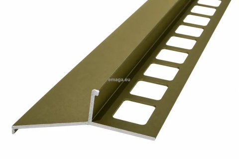 Profil aluminiowy balkonowy okapnikowy 44mm 3 m anoda oliwka