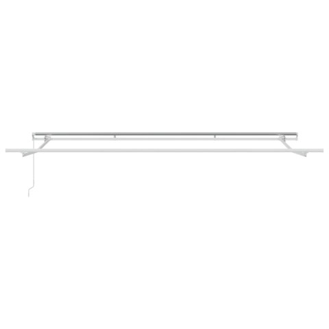 Markiza wysuwana jasnoszary 400 × 300 cm Poliester i aluminium