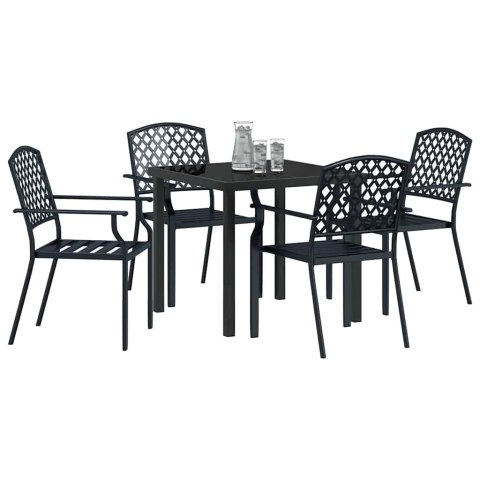 Zestaw do jadalni w ogrodzie 5 pcs Antracyt