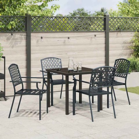 Zestaw do jadalni w ogrodzie 5 pcs Antracyt