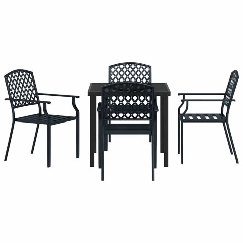Zestaw do jadalni w ogrodzie 5 pcs Antracyt