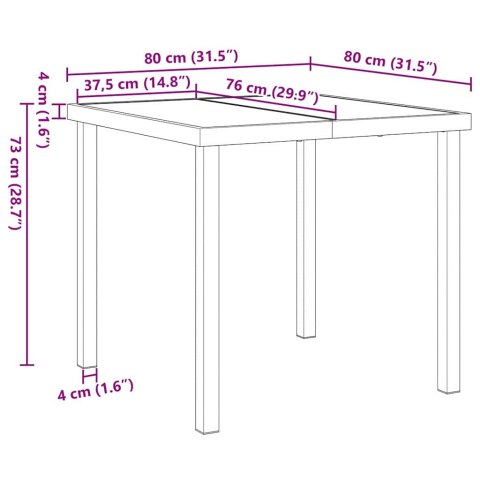 Zestaw stół i krzesła z poduszką 5 pcs Szary Rattan PE