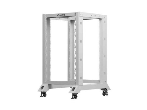 LANBERG OPEN RACK 19" 18U 600X800 SZARY