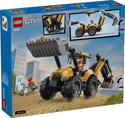 LEGO City 60480 - Żółta koparko-ładowarka
