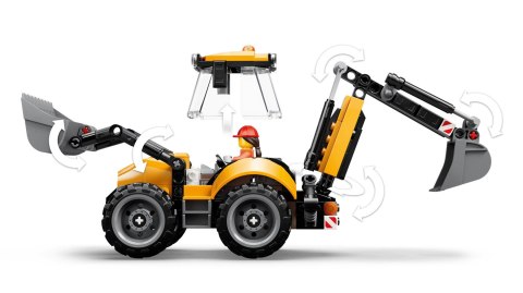 LEGO City 60480 - Żółta koparko-ładowarka
