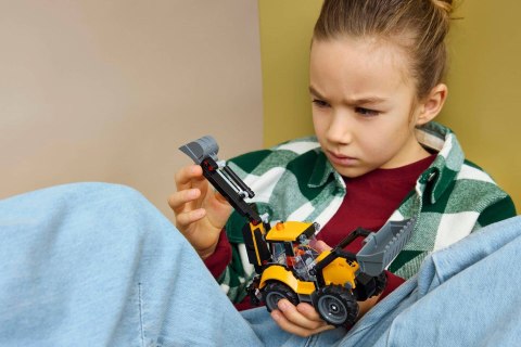 LEGO City 60480 - Żółta koparko-ładowarka