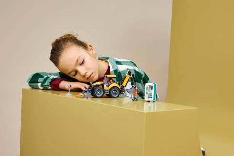 LEGO City 60480 - Żółta koparko-ładowarka