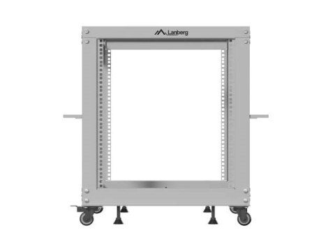 LANBERG OPEN RACK 19" 12U 600X600-1100 REGULOWANY SZARY