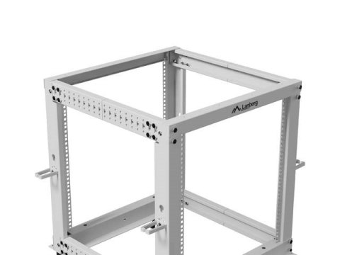 LANBERG OPEN RACK 19" 12U 600X600-1100 REGULOWANY SZARY