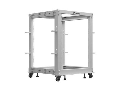 LANBERG OPEN RACK 19" 15U 600X600-1100 REGULOWANY SZARY