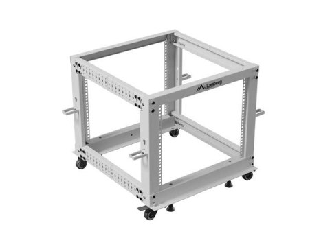 LANBERG OPEN RACK 19" 9U 600X600-1100 REGULOWANY SZARY
