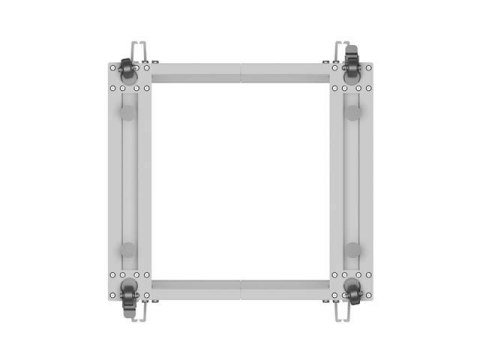 LANBERG OPEN RACK 19" 9U 600X600-1100 REGULOWANY SZARY