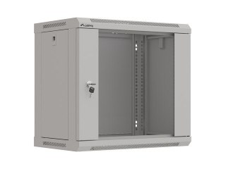 LANBERG SZAFA INSTALACYJNA RACK WISZĄCA 19" 9U 540X350 SZARA DRZWI PRZESZKLONE (FLAT PACK)