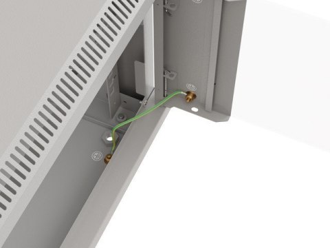 LANBERG SZAFA INSTALACYJNA RACK WISZĄCA 19" 9U 540X350 SZARA DRZWI PRZESZKLONE (FLAT PACK)
