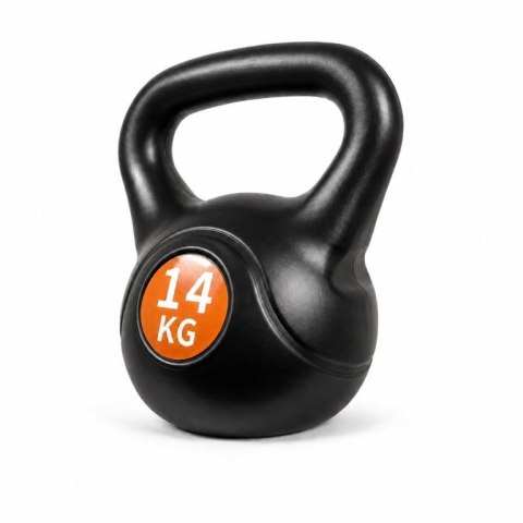 Kettlebell 14 kg, plastikowy z wypełnieniem cementowym