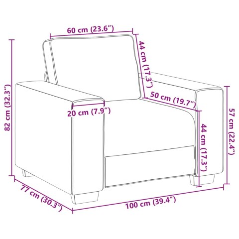 Sofa 3 pcs Czarny 219 x 80 x 82 cm Tkanina lniana