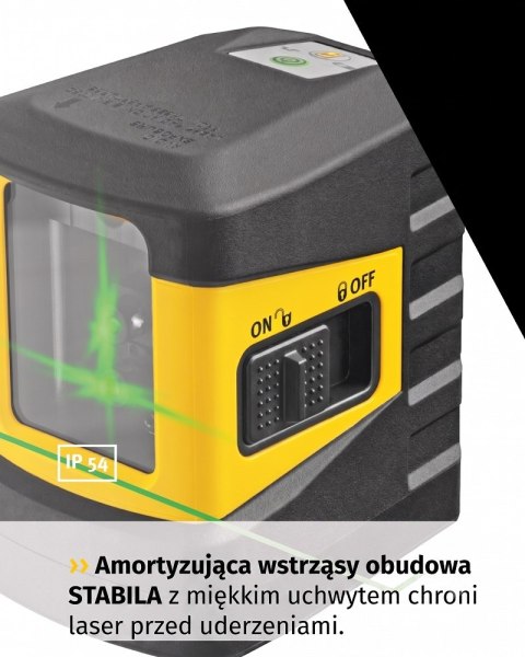 Laser krzyżowy STABILA LAX 60G, zestaw 3-częściowy
