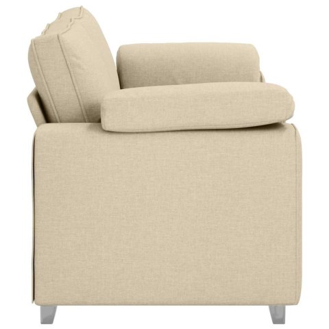 Sofa dwuosobowa Kremowy 180 cm tkanina