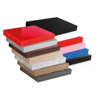 Stilista Półka ścienna, komplet 2 szt, 60 cm, biały połysk