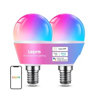 Żarówka LED LEPRO BP1-2 E14 Bluetooth Wi-Fi 470lm 2szt.