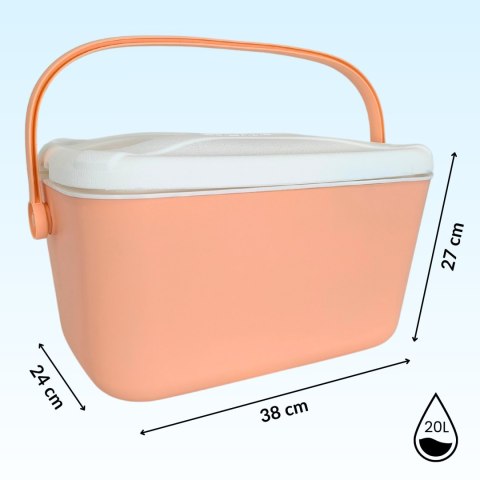 Lodówka ATLANTIC 20L Różowa Kamai