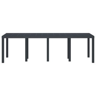 Stół Ogrodowy Antracyt 250 x 100 x 73 cm polirattan