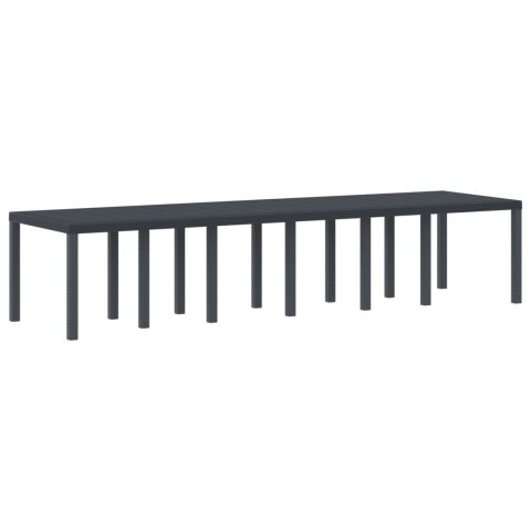 Zestaw do jadalni w ogrodzie 13 pcs Antracyt Rattan Polt