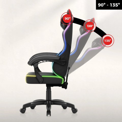 Fotel gamingowy Huzaro Force 2.7 RGB Black