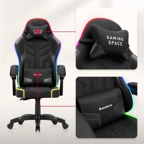 Fotel gamingowy Huzaro Force 2.7 RGB Black
