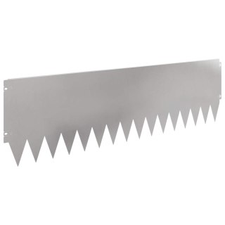 Krawężnik do trawnika 20 pcs 103 x 30 cm Stal srebrny