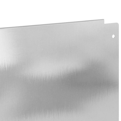 Krawężnik do trawnika 30 pcs 100 x 15 cm Stal srebrny