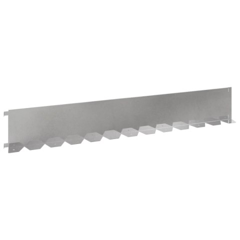 Krawężnik do trawnika 30 pcs 102 x 15 x 4 cm Stal srebrny
