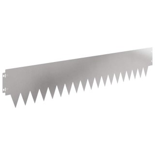 Krawężnik do trawnika 30 pcs 103 x 20 cm metal srebrny