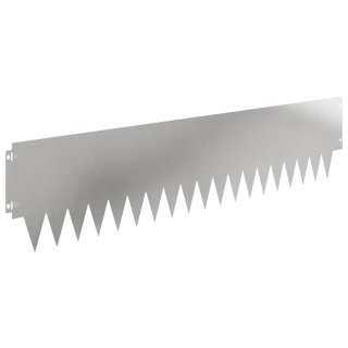Krawężnik do trawnika 30 pcs 103 x 25 cm metal srebrny