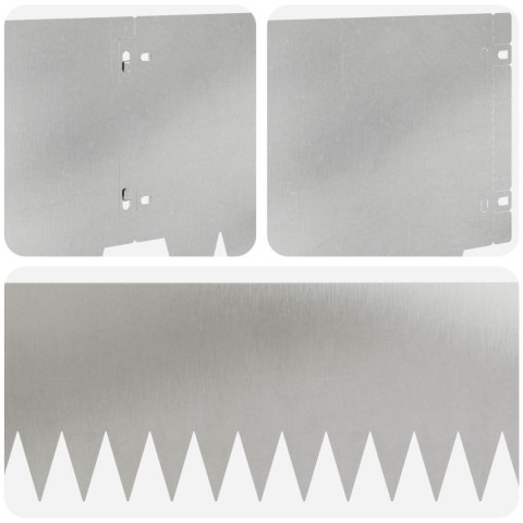 Krawężnik do trawnika 30 pcs 103 x 25 cm metal srebrny