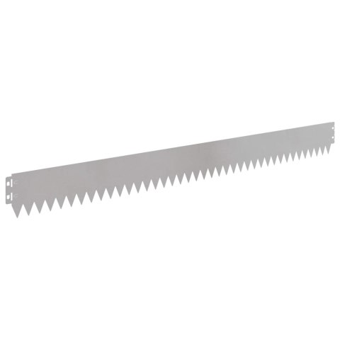 Krawężnik do trawnika 50 pcs 103 x 10 cm Stal srebrny