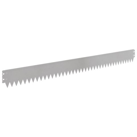 Krawężnik do trawnika 50 pcs 103 x 10 cm Stal srebrny