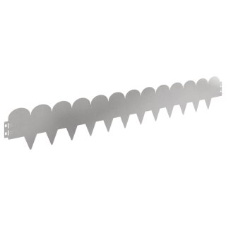 Krawężnik do trawnika 50 pcs 103 x 15 cm Stal srebrny
