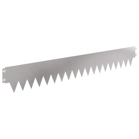 Krawężnik do trawnika 50 pcs 103 x 15 cm metal srebrny