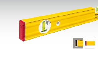 Poziomica Stabila seria 80 AS, 80 cm + drewniany przymiar składany typ 617, 2 metry