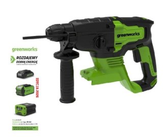 24V młotowiertarka udarowa Greenworks GD24SDS2